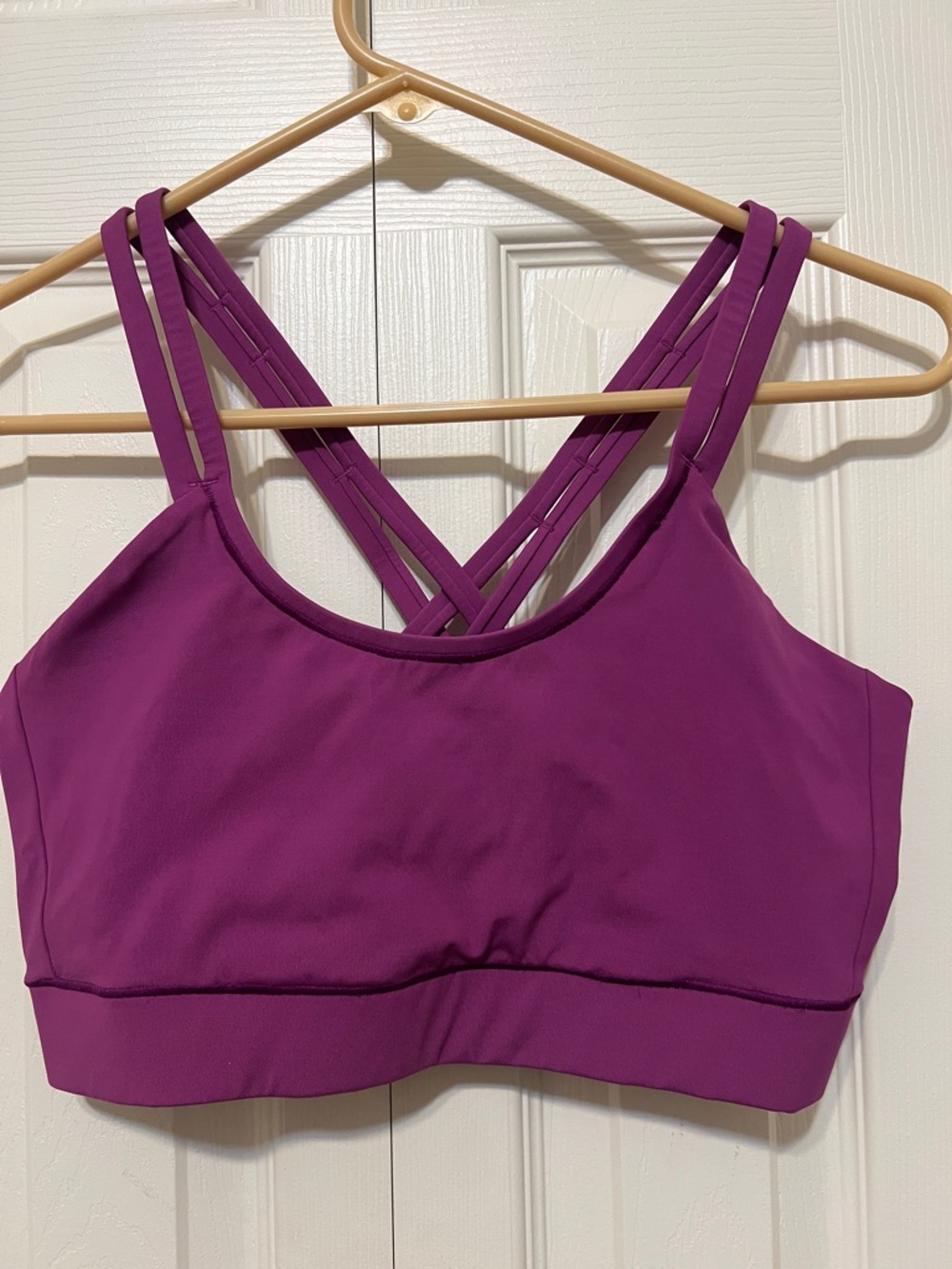 Janji Women’s Strappy Sports Bra - Deep Magenta